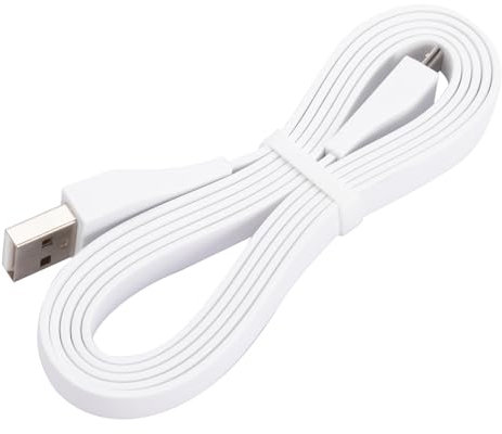 Alphatec UE Boom Ladekabel Ersatz, Kompatibel mit Logitech UE Boom2 / Boom3 / MegaBoom/Ultimate Ears/Mini Boom/Roll Lautsprechern, 1,2 Meter, Weiß