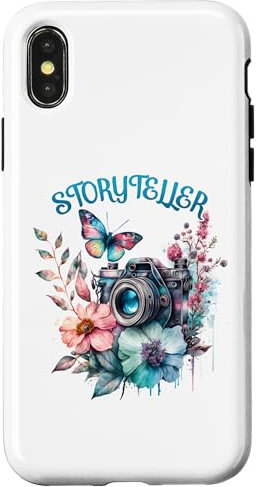 Hülle für iPhone X/XS Storyteller Kamera Fotografie Schmetterling Fotograf