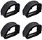 HAPPOW 2-Paare Pedalriemen, Universal Fahrrad Pedal Straps, Kinder Pedale Fahrrad, rutschfest und Verstellbar, Zehenclips-Gurte, Fahrradpedalgurte für Fixed Gear Bike, Nylon Velo Fußblock, Schwarz