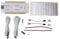 Kit de Iluminación de Escalera LED con Sensor de Movimiento Inteligente, Kit de Iluminación de Escalera LED de Estilo en Cascada Ajustable de 4 Velocidades,Tira de Luz LED Cortable