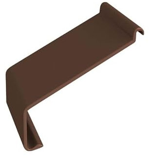 Renoplast® Verbinder für Traufprofil K100R Braun | Fertigstellung von Terrassen und Balkonen | Fliesenböden auf Klebemörtel | Wasser ablaufsysteme Winkelprofil | Korrosionsschutz Terrassenprofile