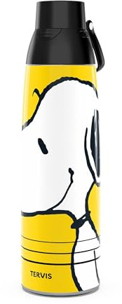 Tervis Venture - Botella de agua de Snoopy Maxiumus, vaso aislado de triple pared, mantiene las bebidas frías y calientes, 36 onzas, acero inoxidable