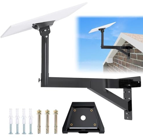 Starlink Gen 3 Mount, Ybervont Starlink Mounting Kit Gen 3, Heavy Duty Starlink Long Wall Mount for Starlink Internet Kit Satellite, Starlink Pole Mount with Starlink Gen 3 Pipe Adapter