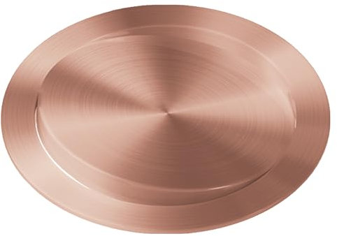 JTWWDM Couvercle Poubelle Rond en Acier Inoxydable 304, Couvercle Poubelle À Bascule Intégré, Poubelle Encastrée pour Plan Travail de Cuisine, Plan de Travail Toilettes,Bronze,228mm