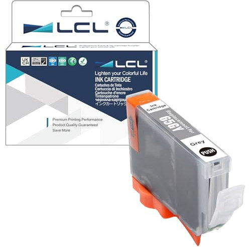 LCL Kompatibel Tintenpatrone CLI65 CLI-65 GY CLI-65GY (1-Pack Grau) Kompatibel für Canon PIXMA PRO-200