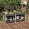 LLEZKBR Home & Garden item-Garden Hochbeet mit Einlegeboden grau 175x50x75 cm WPC