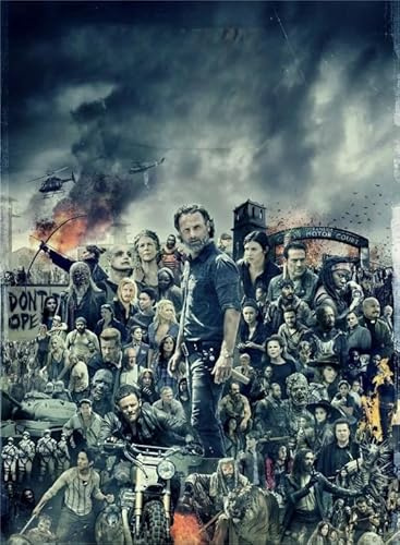 DMQBT Puzzle 1000 Teilen Horror Film Walkings Deads Poster for Adult Family Decompression Toy Jz81Tw