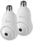 NIVIAN Telecamera di sorveglianza WiFi Tipo Lampadina 2K-Movimento 360° con Audio, Riconoscimento e Monitoraggio Umano-Visione Notturna, Compatibile con Alexa, Google Home, Tuya App (Pack 2 Fotocamere