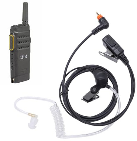G Shape 2 Way Radio Earpiece with PTT Mic & Acoustic Tube, Radio In Ear Ear Piece Headset, 1pin Dual Way Radio Earphone for SL1M SL1K SL1600 SL4000 and More