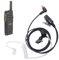 G Shape 2 Way Radio Earpiece with PTT Mic & Acoustic Tube, Radio In Ear Ear Piece Headset, 1pin Dual Way Radio Earphone for SL1M SL1K SL1600 SL4000 and More