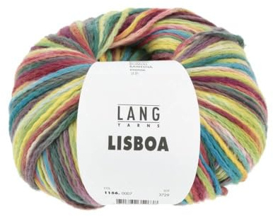 Lang Yarns Lisboa 1156.0007 - rot/dunkelgrün/blau/gelb