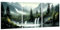 GXUNNAA Wandbilder Set Wohnzimmer - 3 Moderne Bilder Bergwald-Schlafzimmer Bilder Badezimmer Wand Deko Leinwand Bild Wohnzimmer Modern Wanddeko Bilderwand