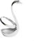 Decorative Swan Shape Utensil Holder for Stylish Kitchen and Dining Arrangements (Silver)