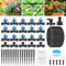 YAOBLUESEA Système d'irrigation Jardin, 60PCS Irrigation Goutte à Goutte Kit (20M Tuyaux D'irrigation) Arrosage Goutte à Goutte à Pression Équilibrée pour Jardin pelouse Serre Plantes