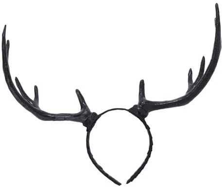DECOMELODY Geweih Stirnband Weihnachtsstirnband Haarschmuck Kostümstirnband Haar Einzigartiges Kopfstück für Party und Umzüge