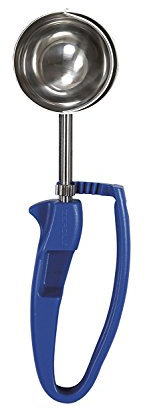 Zeroll EZ Disher Universelle Standardlänge für Lebensmittelportionskontrolle, für Rechts- oder Linkshänder, spülmaschinenfest, NSF-geprüft, 6,4 cm, Blau