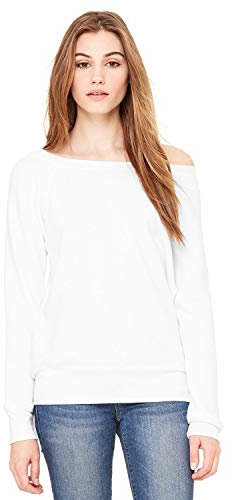 Bella Canvas Women's Sponge Fleece Wide Neck Sweatshirt