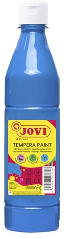 Jovi- Témpera líquida, Color azul cyan, 500 ml (Paquete de 1) (21)