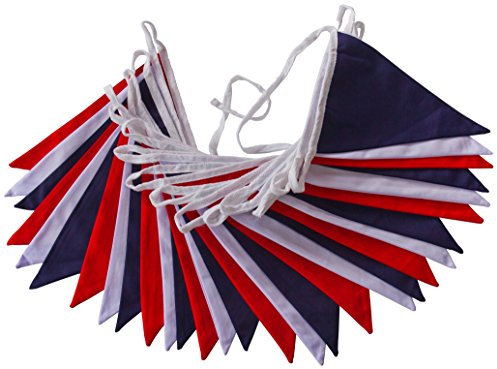 Red White and Blue Bunting - 10m double Sided Bunting
