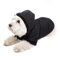 GOODS+GADGETS Schwarzer Hundemantel mit Kapuze; Schicke Hunde-Jacke Hundeanorak für Ihren Hund; Größe L (37cm)