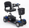 Drive DeVilbiss Scout Venture Scooter 4 Wheel Drive – Lightweight Folding Power Scooter – Motorized Mobility Scooter for Adults (Blue)