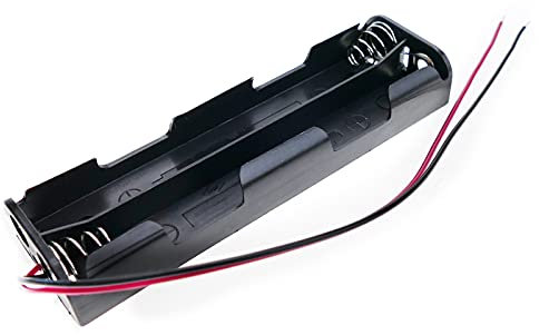 BeMatik - Compartiment à Piles Allongée pour 4 AA 1.5V LR6