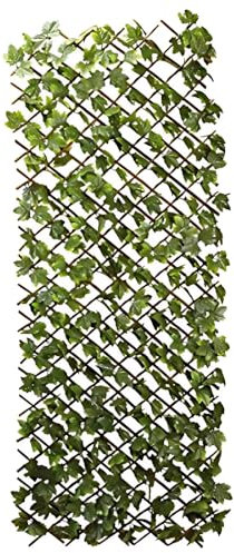 Garden Mile Ahornblatt-Sichtschutz, Zaun, Sichtschutz für Garten, künstliches Rankgitter, Wohnwandpaneel, Formschnitt, erweiterbar, Spalier, Sichtschutzzaun, 180 x 90 cm