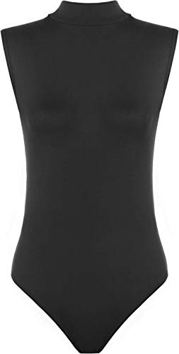 BODYWEAR LTD - Women Sleeveless Turtle Neck Bodysuit Leotard – Comfortable Fit – Performance Wear - Dance Class Essential – Ballet, Gymnastics, Dance, Clubbing