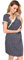 MijaCulture 3 in1 Geburtskleid Stillnachthemd Umstandsnachthemd 4123 (M / EU38, Graphite/mit Herzen)
