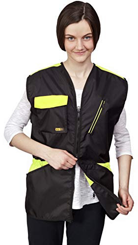 Dingo Hundetrainingsweste für Sport, Agility, Apportieren, Gehorsam, Wasserdicht, Viele Taschen für Spielzeug und Snacks, 2-Wege-Reißverschluss, Kordelzug an der Taille Grün Große XL 16413-2