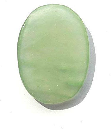 CRYSTALMIRACLE Piedra preciosa de cuarzo Cabujón de un solo bolsillo Cristal curativo Reiki Feng Shui Regalo Bienestar Meditación Palma Piedra Metafísica hecha a mano (Verde, 1,25 Pulgadas Aprox.)
