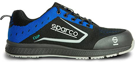 Sparco Chaussures de sécurité légères Cup S1P Ricard Noir/Bleu Taille 38 EU
