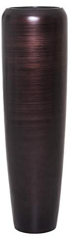 Vivanno Pflanzkübel Pflanzgefäß Bodenvase exklusiv CAVITA Schwarz Braun Seidenmatt (117x34)