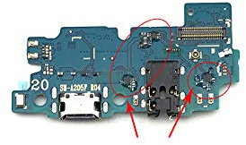 Connecteur de Dock Chargeur Micro USB Port de Charge câble Flexible Carte Microphone pour Samsung Galaxy A20 A205F