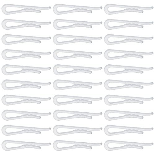200 Pcs Plastic Alligator Clips Garment Clips with Teeth Clear Clothes Pins for Ties Socks Pants Shirts