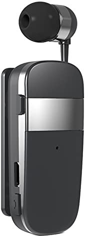 MoreChioce Cuffie Bluetooth 5.0, Auricolare Bluetooth Senza Fili Retrattile Cuffie Auricolari con Cancellazione del Rumore Cuffie Wireless Auricolari Cuffie Bluetooth nell'orecchio,10m,Grigio,k53