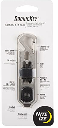 Nite Ize DoohicKey, Ratchet Key Tool - Stainless