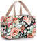 IGNPION Kulturbeutel für Damen, groß, wasserdicht, Kulturbeutel, Make-up, Organizer, Kosmetiktasche, Schwimmen, Turnbeutel, Schwarze Blume, Reise-Kulturbeutel in voller Größe