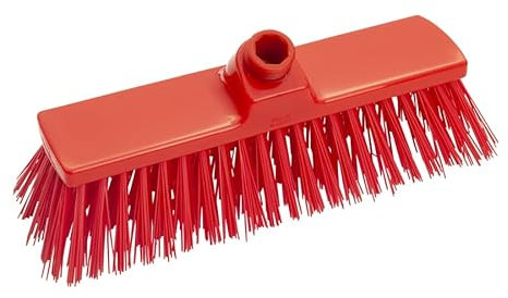 Hag Bürsten FC88701 Hygienebesen mit Polyesterbesatz, Hart, Rot, 300mm x 70mm, 5 Stück