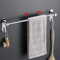 Handtuchhalter Ausziehbar 43-78CM Edelstahl Ohne Bohren Handtuchstange Wand Wandregal Geeignet für Badezimmer küche badetuchhalter (Silber 1-Schicht)