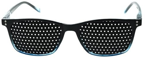 VANLO Rasterbrille 415-ASBG - schwarz blauer Rahmen - normales Raster