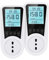 Besvic Misuratore Consumo Elettrico, 3680W Misuratore Consumo di Corrente Elettrica con Schermo LCD Retroilluminato, 7 modalità di Monitoraggio, Protezione da Sovraccarico【2 Pezzi】