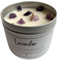 Kerze in Aluminiumdose (Lavendel mit Amethyst)