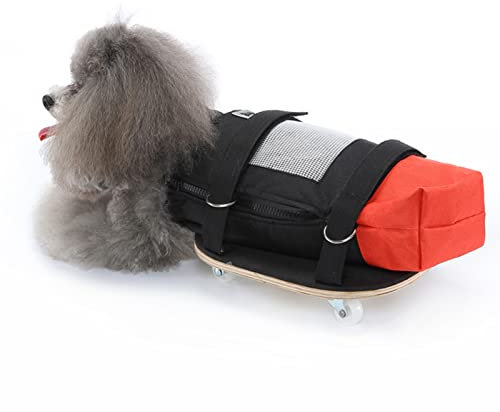 Hunde-Katzen-Rollstuhl für Hinterbeine, Pet Walking Scooter mit Leisen Rädern, Behinderter Hunde-Katzen-Assistenz-Scooter, Schützt die Brust und die Gliedmaßen Ihres Haustieres (S (geeignet für