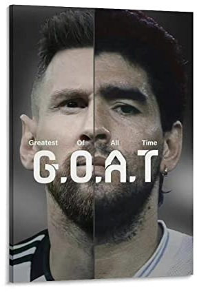 JIANJIE Messi World Fußball Champion Poster Goat Collection Art Room Aesthetic Decoration Poster Coole Artworks Malerei Wand Ar