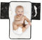 Dooky - Wickelunterlage für Unterwegs 60x34 cm - Romantic Leaves Black - Baby Wickelauflage, Wickeltasche - Leicht Waschbar - 40% Polyester 30% Foam 30% Peva - Schwarz