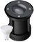 LED Bodeneinbaustrahler Set IP67 - Schwenkbar mit 5W LED GU10 warmweiß rund Edelstahl schwarz