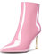 Saekcted Donna Spillo Alto High Tacco Heel a Punta Stivaletti Slip-on Cerniera Feste Cute Classico Stivali Rosa A 44 EU