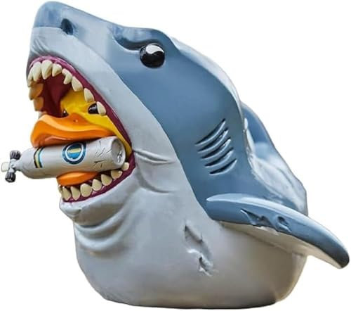 TUBBZ Überdimensionale Bruce Gummiente Figur - Offizielles Jaws Merchandise - Premium Vinylfigur
