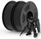 JAYO High Speed PLA Filament 1.75mm Schwarz+Schwar 2.2kg, Rapid PLA 3D Drucker Filament 1.75mm, für schnelles Drucken bis zu 600mm/s, Maßgenauigkeit +/- 0.02mm, 2 Spool(4.85lbs)